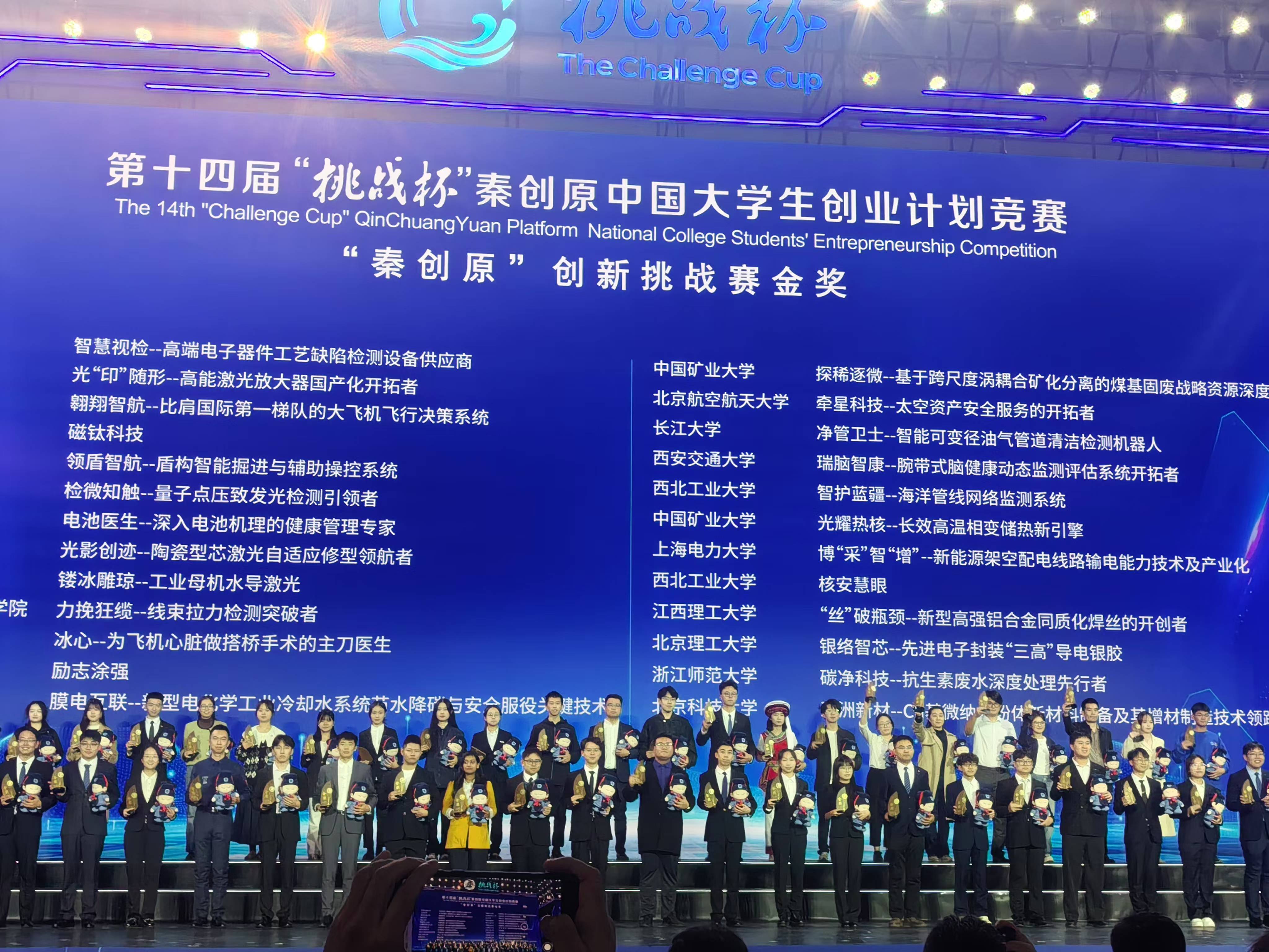 首获国赛金奖!我校在第十四届“挑战杯”秦创原中国大学生创业计划竞赛中取得重大突破!